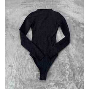 NWT Skims x Fendi Mockneck long-sleeve bodysuit xs
